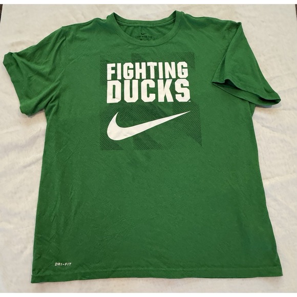 Nike Other - Nike Dri Fit Men's Oregon Fighting Ducks Green T-Shirt Size XL.   A4